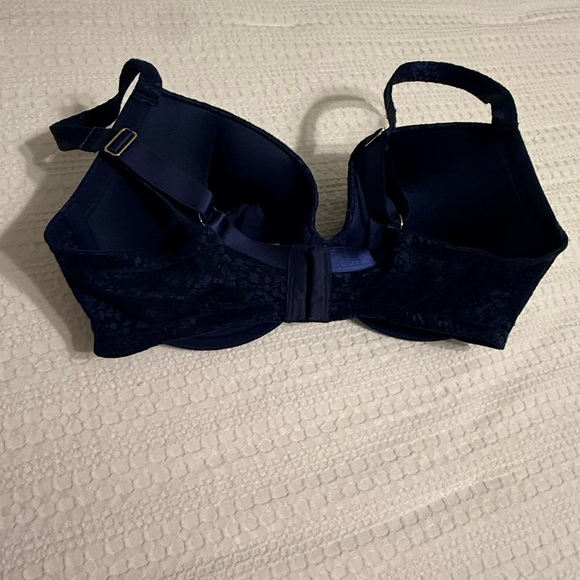 Le Mystere Blue Full Coverage Bra with Molded Cups - Picture 3 of 5